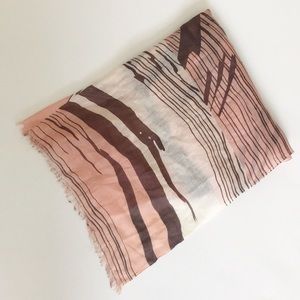 Pink, Cream, & Grey Scarf